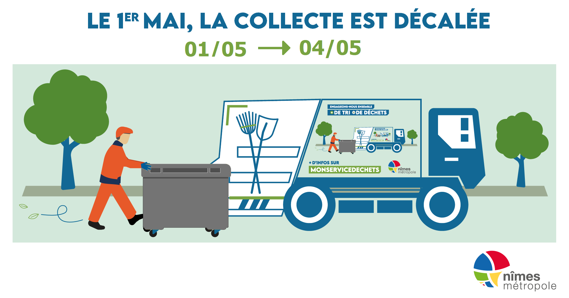 collecte du 1er mai décalée au 4 mai 2026