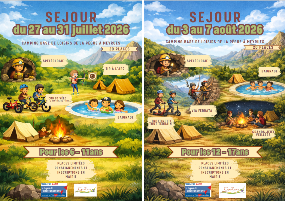 séjours été 
